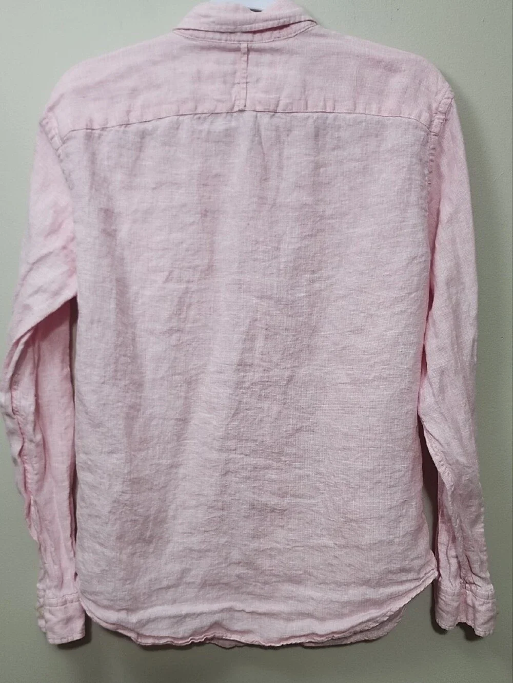 Banana Republic Camden Fit Pink Linen Button-Down Shirt